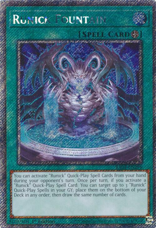 Runick Fountain [RA04-EN296] Platinum Secret Rare | Gear Gaming Fayetteville