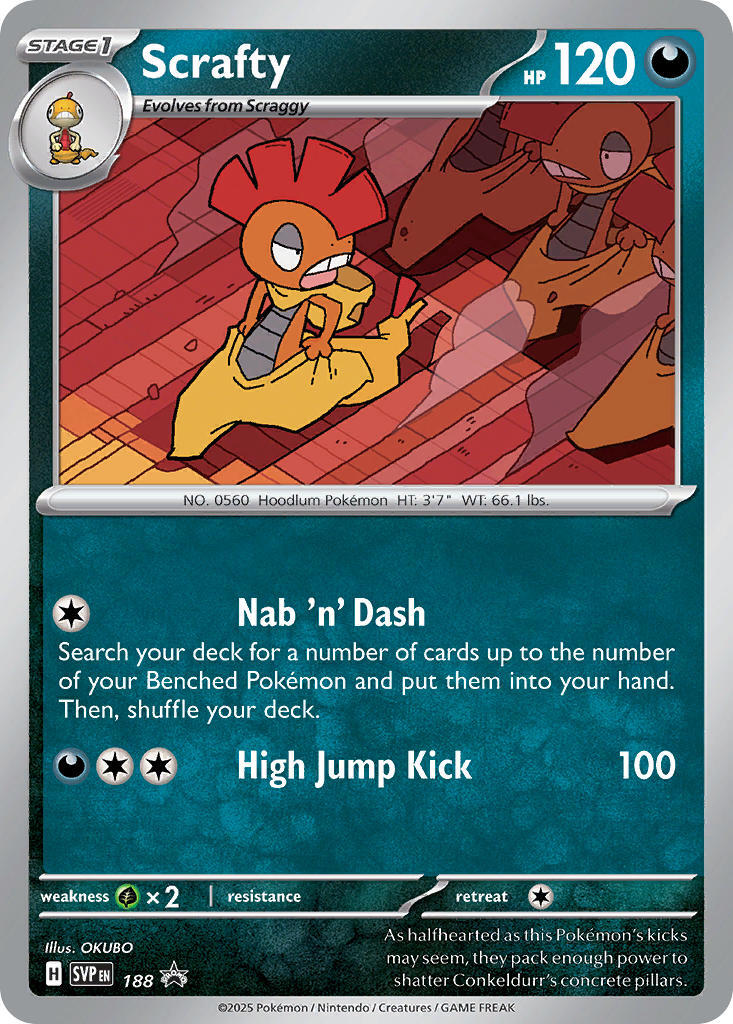 Scrafty (188) [Scarlet & Violet: Black Star Promos] | Gear Gaming Fayetteville