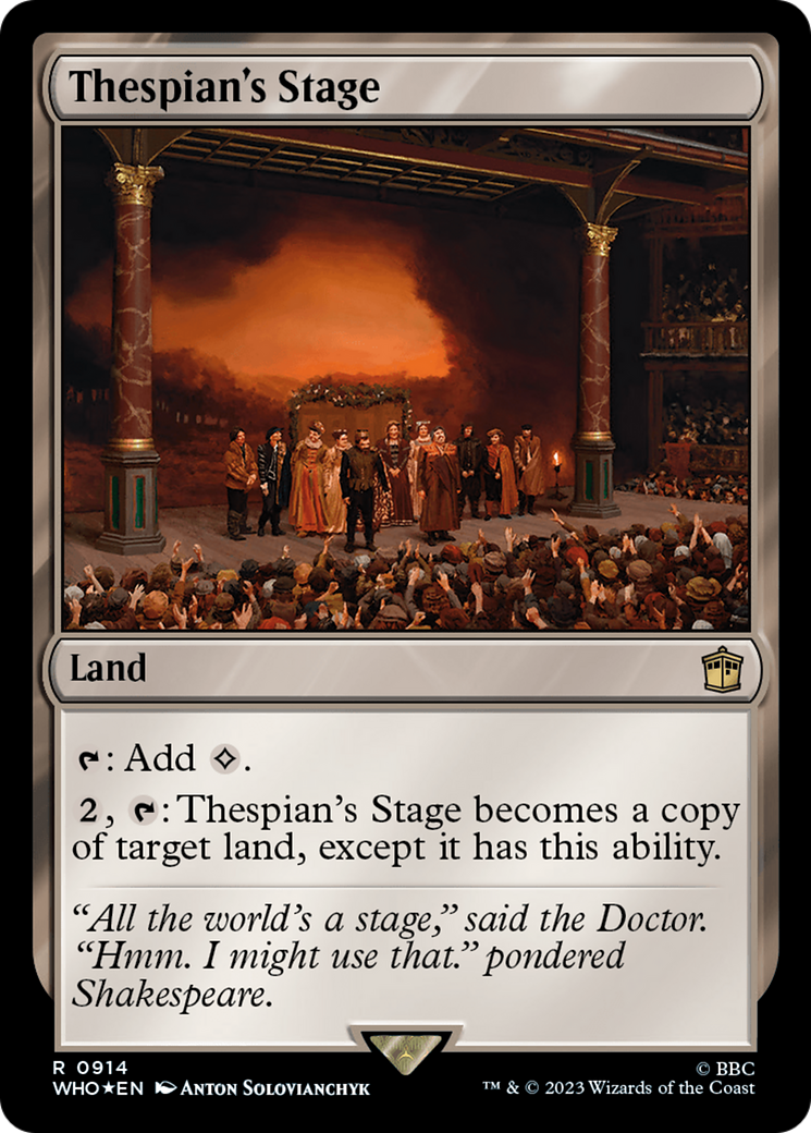 Thespian's Stage (Surge Foil) [Doctor Who] | Gear Gaming Fayetteville