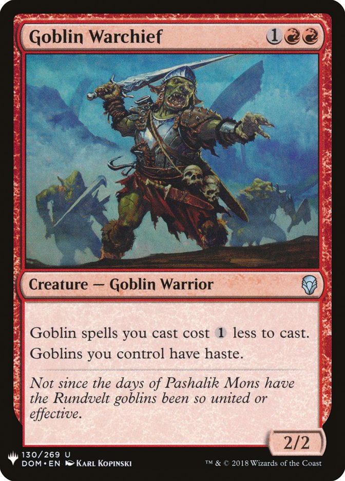 Goblin Warchief [The List] | Gear Gaming Fayetteville