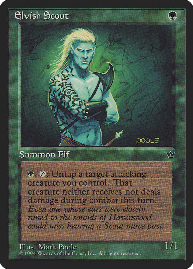 Elvish Scout (Mark Poole) [Fallen Empires] | Gear Gaming Fayetteville