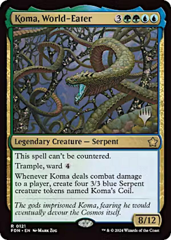 Koma, World-Eater (Promo Pack) [Aetherdrift Promos] | Gear Gaming Fayetteville