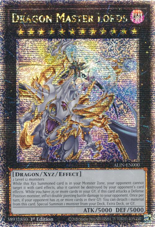 Dragon Master Lords [ALIN-EN000] Quarter Century Secret Rare | Gear Gaming Fayetteville