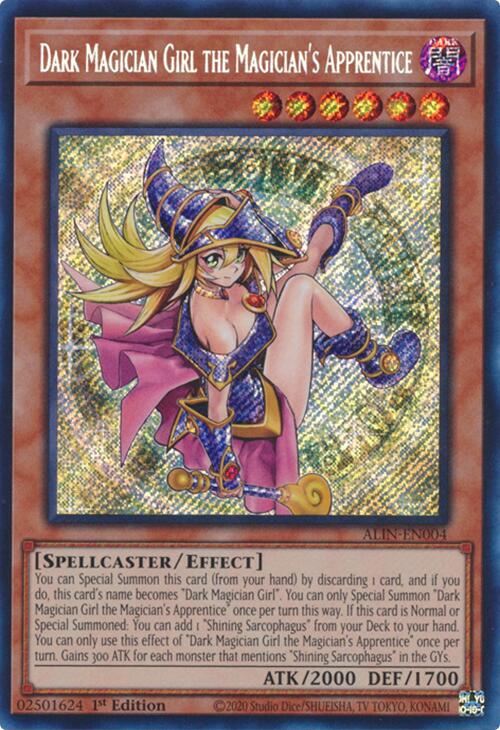 Dark Magician Girl the Magician's Apprentice [ALIN-EN004] Secret Rare | Gear Gaming Fayetteville