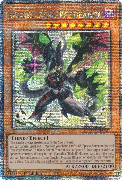 Diabellstar Vengeance [ALIN-EN011] Quarter Century Secret Rare | Gear Gaming Fayetteville