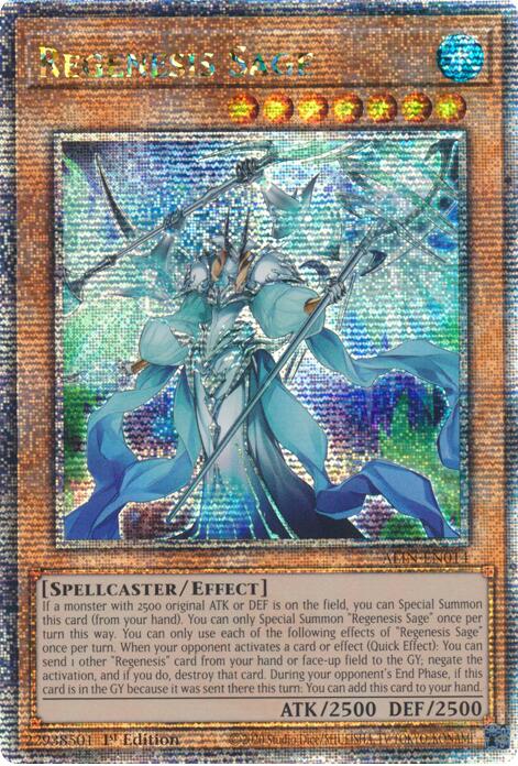 Regenesis Sage [ALIN-EN014] Quarter Century Secret Rare | Gear Gaming Fayetteville