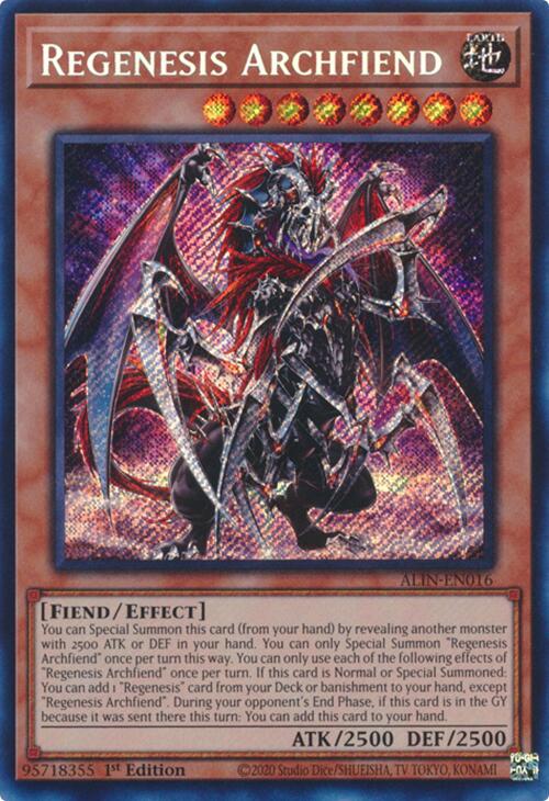 Regenesis Archfiend [ALIN-EN016] Secret Rare | Gear Gaming Fayetteville