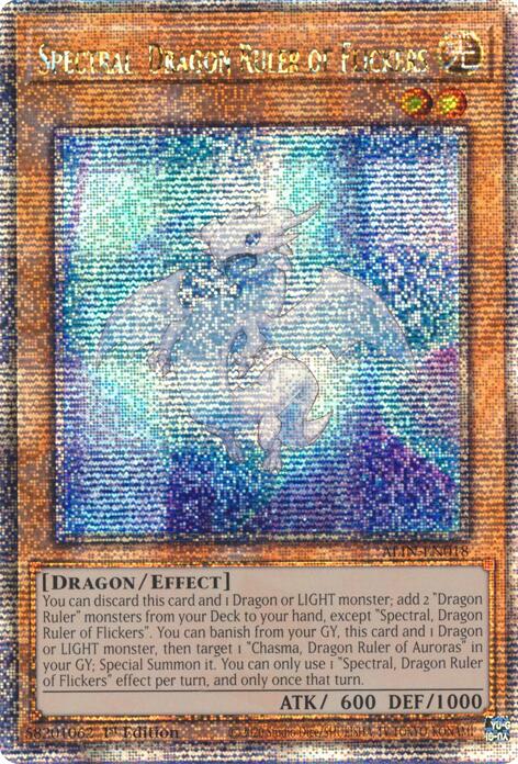 Spectral, Dragon Ruler of Flickers [ALIN-EN018] Quarter Century Secret Rare | Gear Gaming Fayetteville