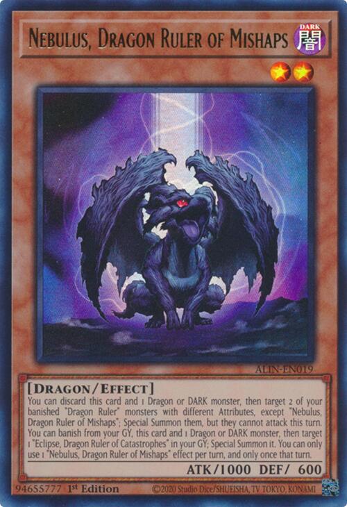 Nebulus, Dragon Ruler of Mishaps [ALIN-EN019] Ultra Rare | Gear Gaming Fayetteville
