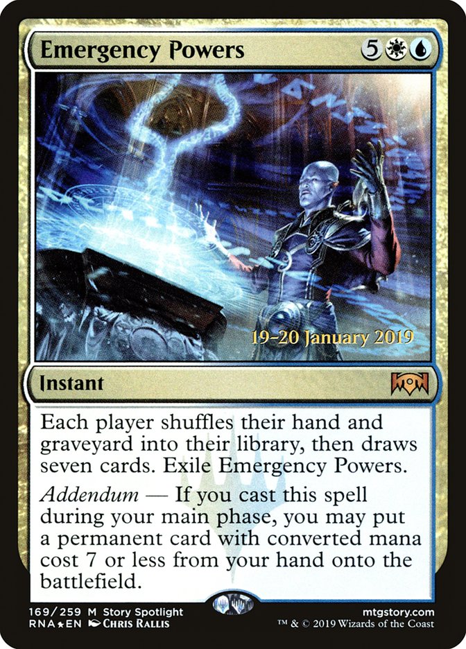 Emergency Powers [Ravnica Allegiance Prerelease Promos] | Gear Gaming Fayetteville