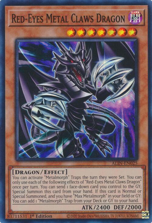 Red-Eyes Metal Claws Dragon [ALIN-EN025] Super Rare | Gear Gaming Fayetteville