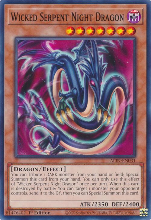 Wicked Serpent Night Dragon [ALIN-EN031] Common | Gear Gaming Fayetteville