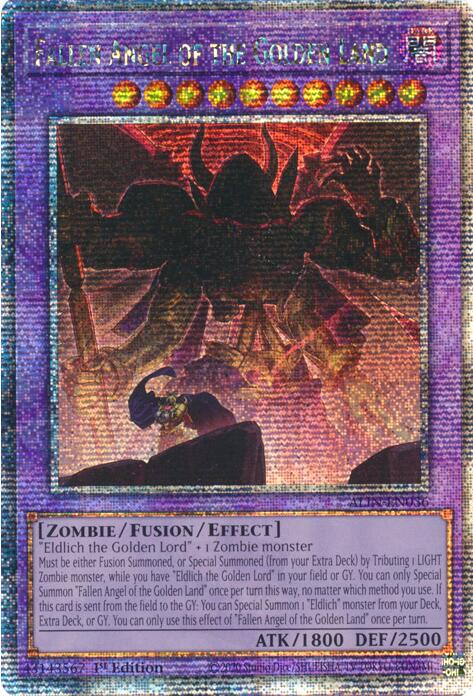 Fallen Angel of the Golden Land [ALIN-EN036] Quarter Century Secret Rare | Gear Gaming Fayetteville