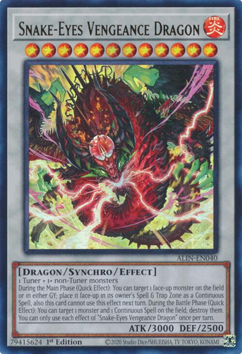Snake-Eyes Vengeance Dragon [ALIN-EN040] Ultra Rare | Gear Gaming Fayetteville