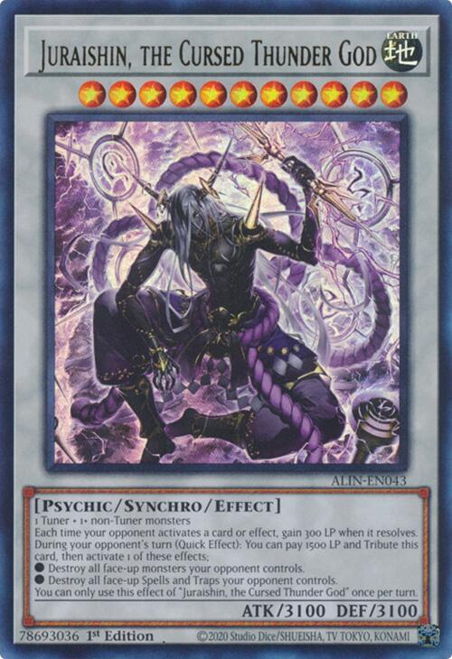 Juraishin, the Cursed Thunder God [ALIN-EN043] Ultra Rare | Gear Gaming Fayetteville