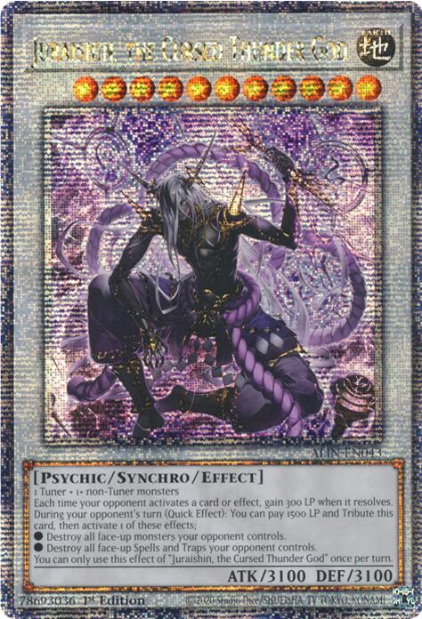 Juraishin, the Cursed Thunder God [ALIN-EN043] Quarter Century Secret Rare | Gear Gaming Fayetteville