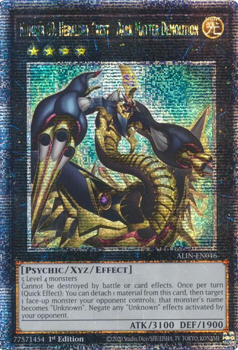 Number 69: Heraldry Crest - Dark Matter Demolition [ALIN-EN046] Quarter Century Secret Rare | Gear Gaming Fayetteville