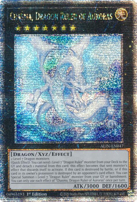 Chasma, Dragon Ruler of Auroras [ALIN-EN047] Quarter Century Secret Rare | Gear Gaming Fayetteville