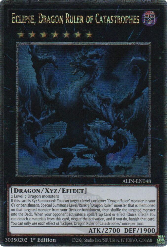 Eclipse, Dragon Ruler of Catastrophes [ALIN-EN048] Quarter Century Secret Rare | Gear Gaming Fayetteville