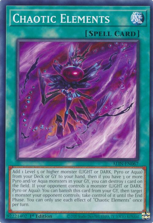 Chaotic Elements [ALIN-EN067] Common | Gear Gaming Fayetteville