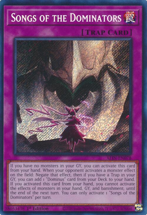 Songs of the Dominators [ALIN-EN078] Secret Rare | Gear Gaming Fayetteville