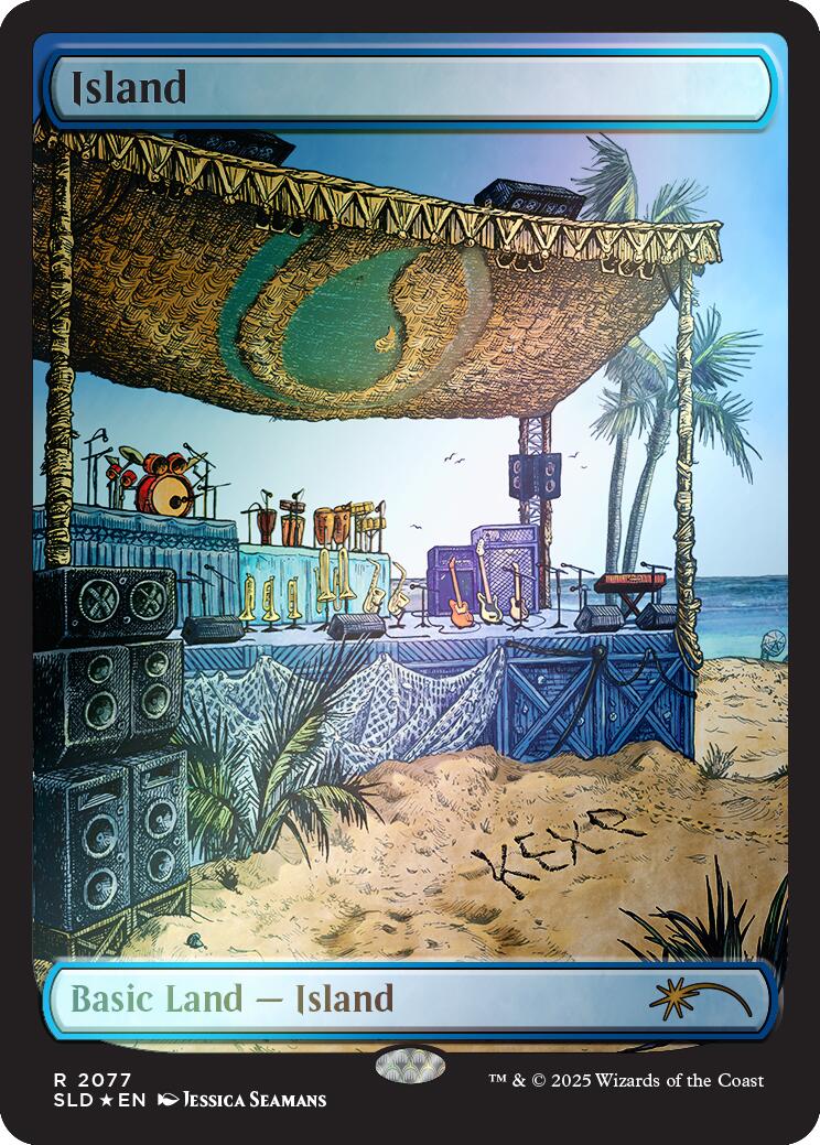 Island (2077) (Rainbow Foil) [Secret Lair Drop Series] | Gear Gaming Fayetteville