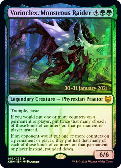 Vorinclex, Monstrous Raider [Kaldheim Prerelease Promos] | Gear Gaming Fayetteville