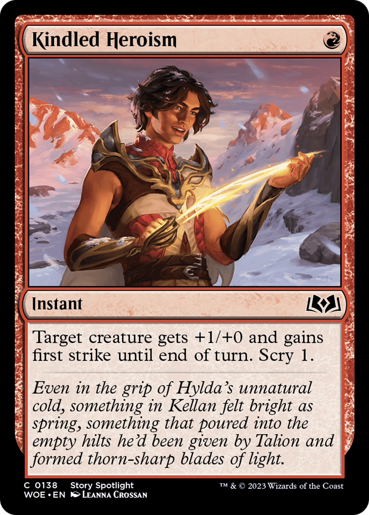 Kindled Heroism [Wilds of Eldraine] | Gear Gaming Fayetteville