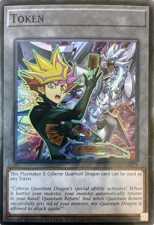 Token (Playmaker & Cyberse Quantum Dragon) [TKN5-EN025] Super Rare | Gear Gaming Fayetteville
