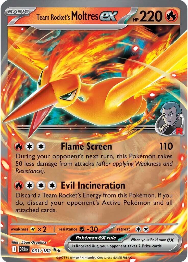 Team Rocket's Moltres ex (031/182) [Scarlet & Violet: Destined Rivals] | Gear Gaming Fayetteville