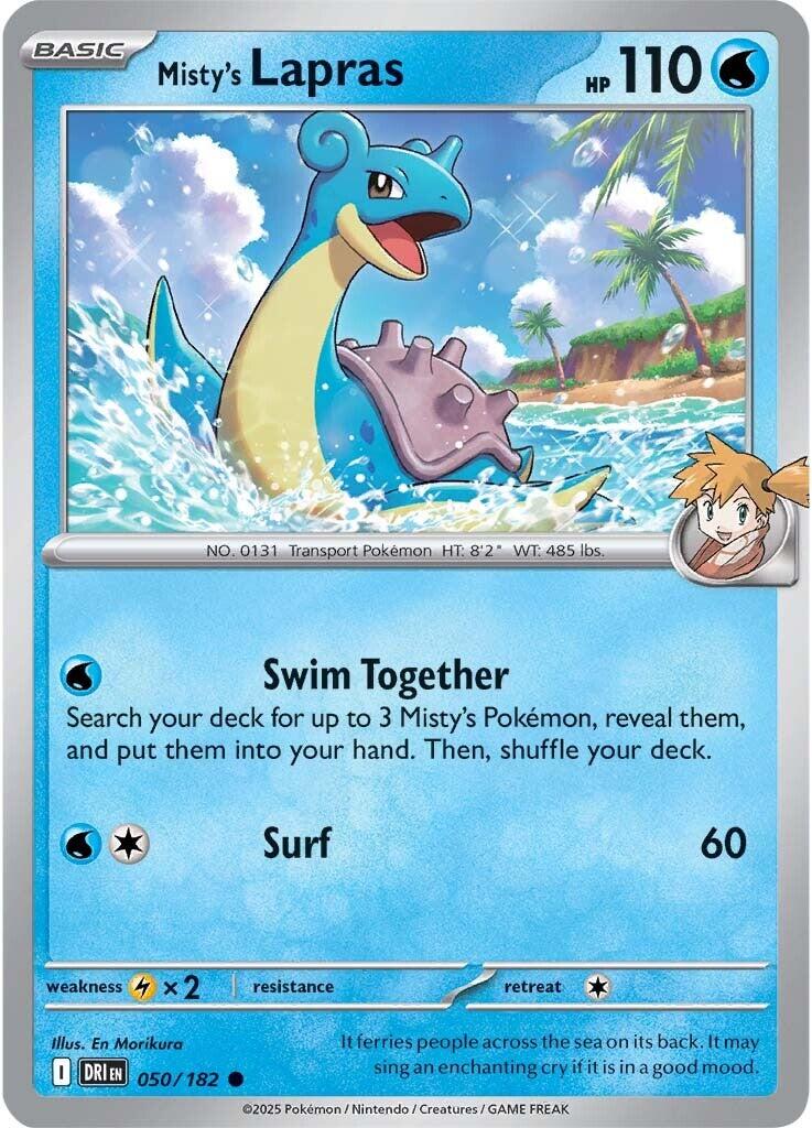 Misty's Lapras (050/182) [Scarlet & Violet: Destined Rivals] | Gear Gaming Fayetteville