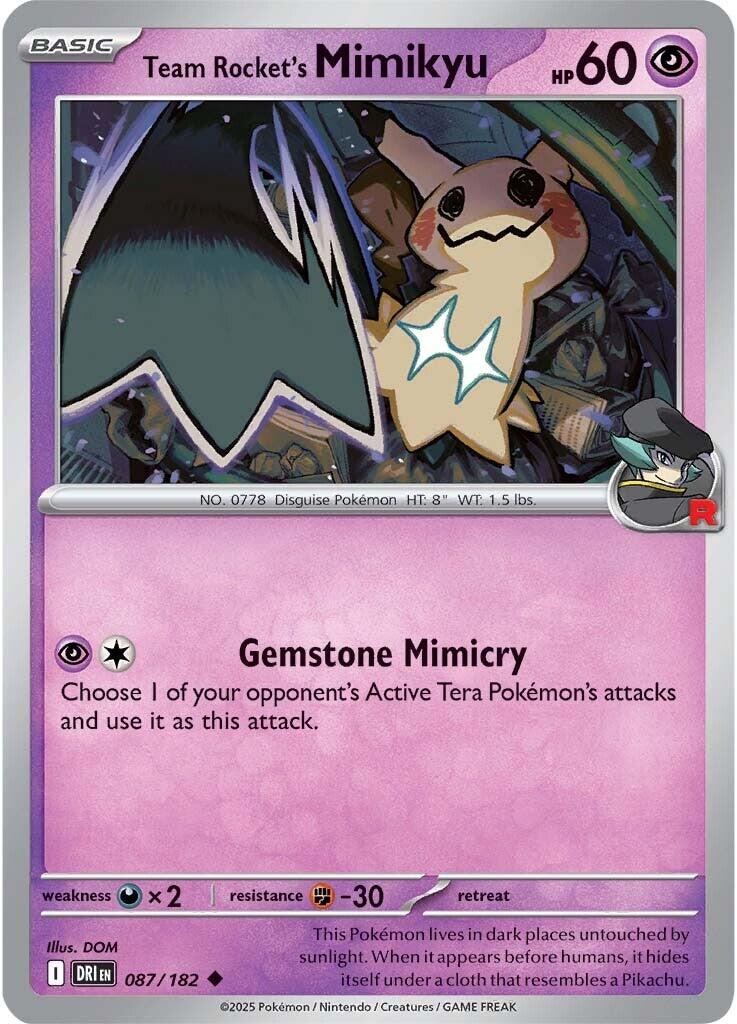 Team Rocket's Mimikyu (087/182) [Scarlet & Violet: Destined Rivals] | Gear Gaming Fayetteville