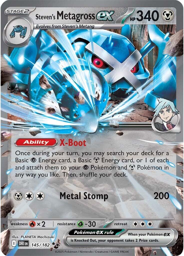Steven's Metagross ex (145/182) [Scarlet & Violet: Destined Rivals] | Gear Gaming Fayetteville