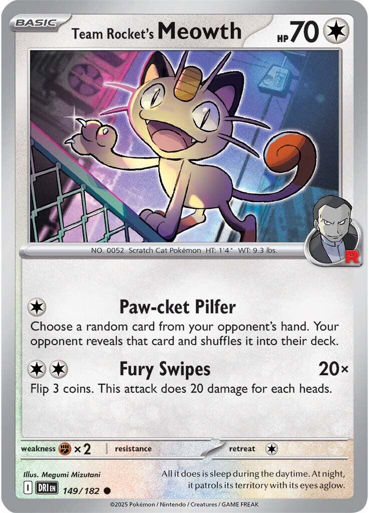 Team Rocket's Meowth (149/182) [Scarlet & Violet: Destined Rivals] | Gear Gaming Fayetteville