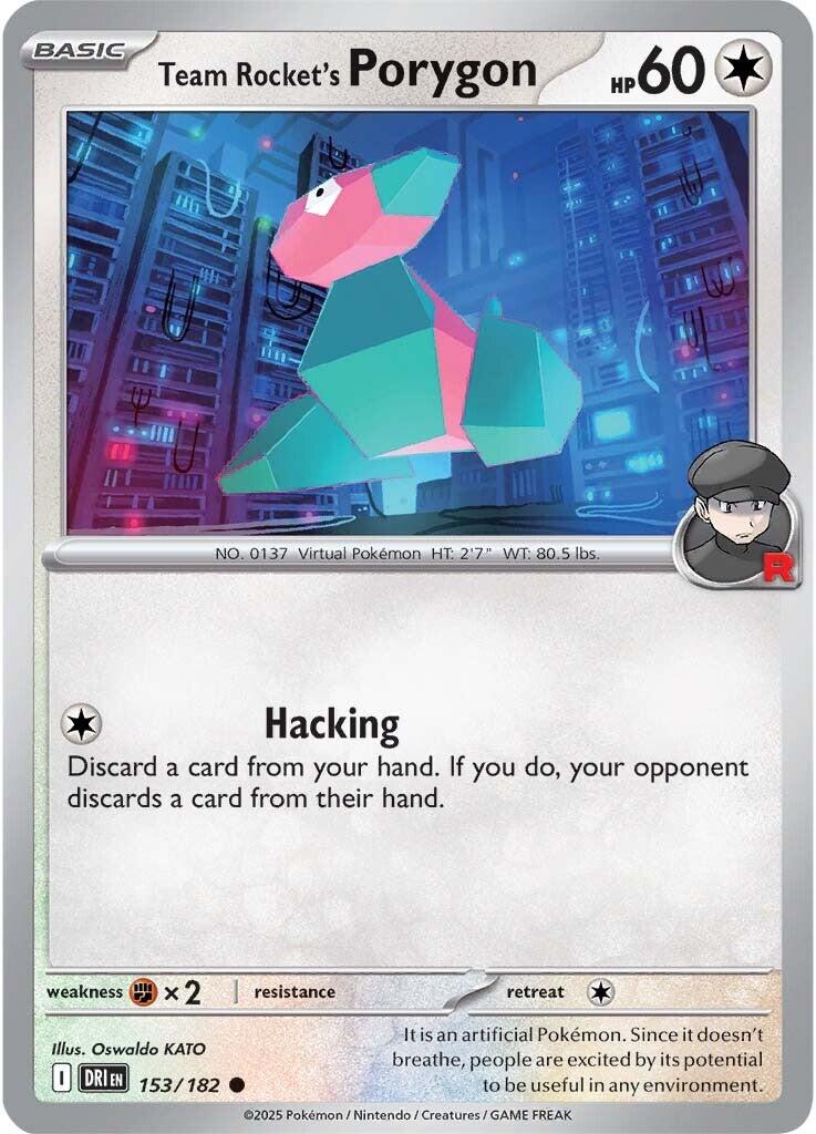 Team Rocket's Porygon (153/182) [Scarlet & Violet: Destined Rivals] | Gear Gaming Fayetteville