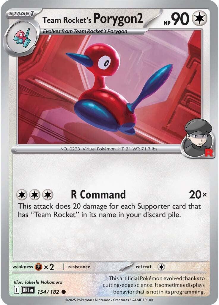 Team Rocket's Porygon2 (154/182) [Scarlet & Violet: Destined Rivals] | Gear Gaming Fayetteville