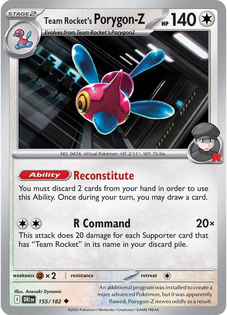 Team Rocket's Porygon-Z (155/182) [Scarlet & Violet: Destined Rivals] | Gear Gaming Fayetteville