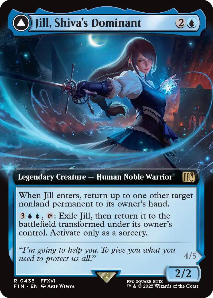 Jill, Shiva's Dominant // Shiva, Warden of Ice (Extended Art) [FINAL FANTASY] | Gear Gaming Fayetteville