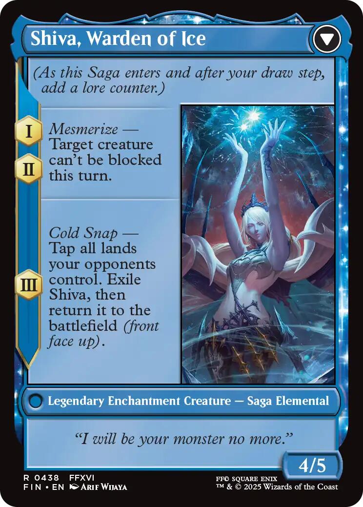 Jill, Shiva's Dominant // Shiva, Warden of Ice (Extended Art) [FINAL FANTASY] | Gear Gaming Fayetteville