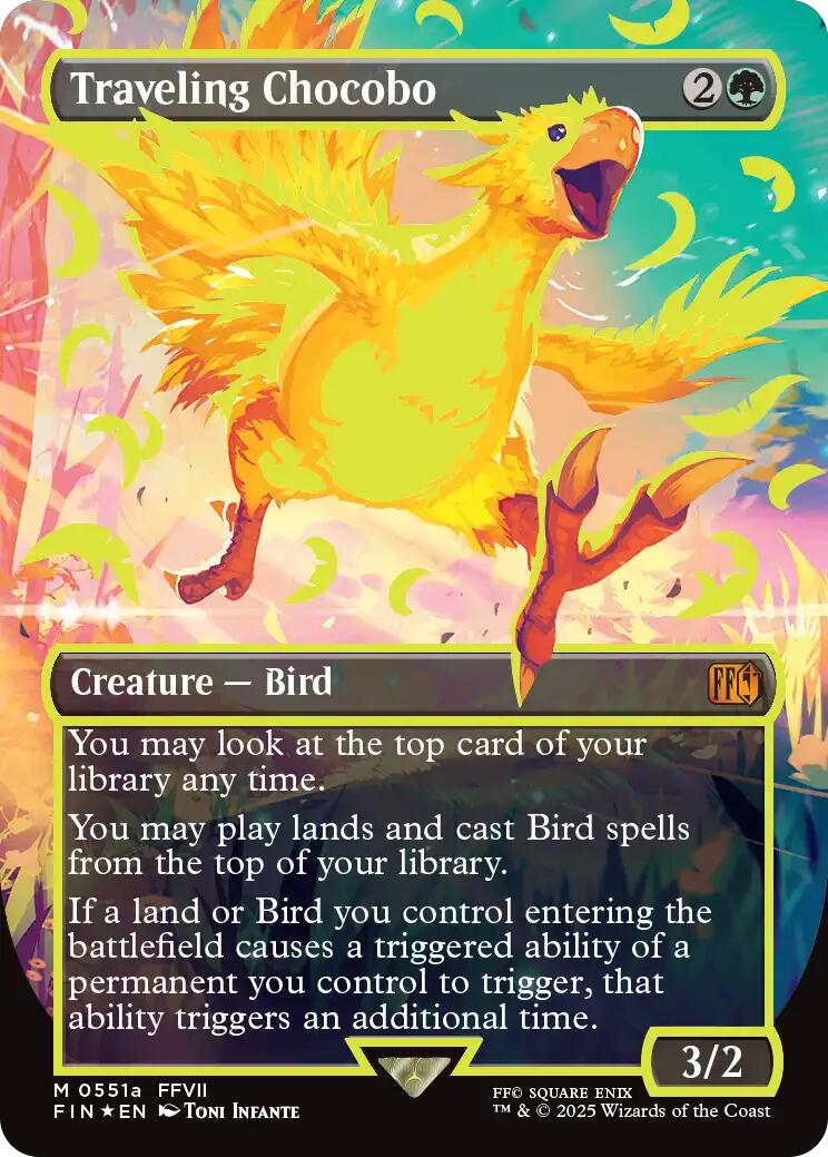 Traveling Chocobo (Borderless) (Neon Ink Yellow) [FINAL FANTASY] | Gear Gaming Fayetteville