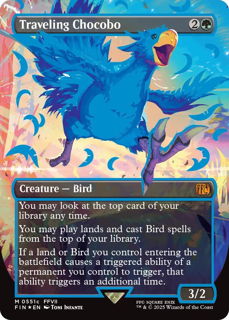 Traveling Chocobo (Borderless) (Neon Ink Blue) [FINAL FANTASY] | Gear Gaming Fayetteville
