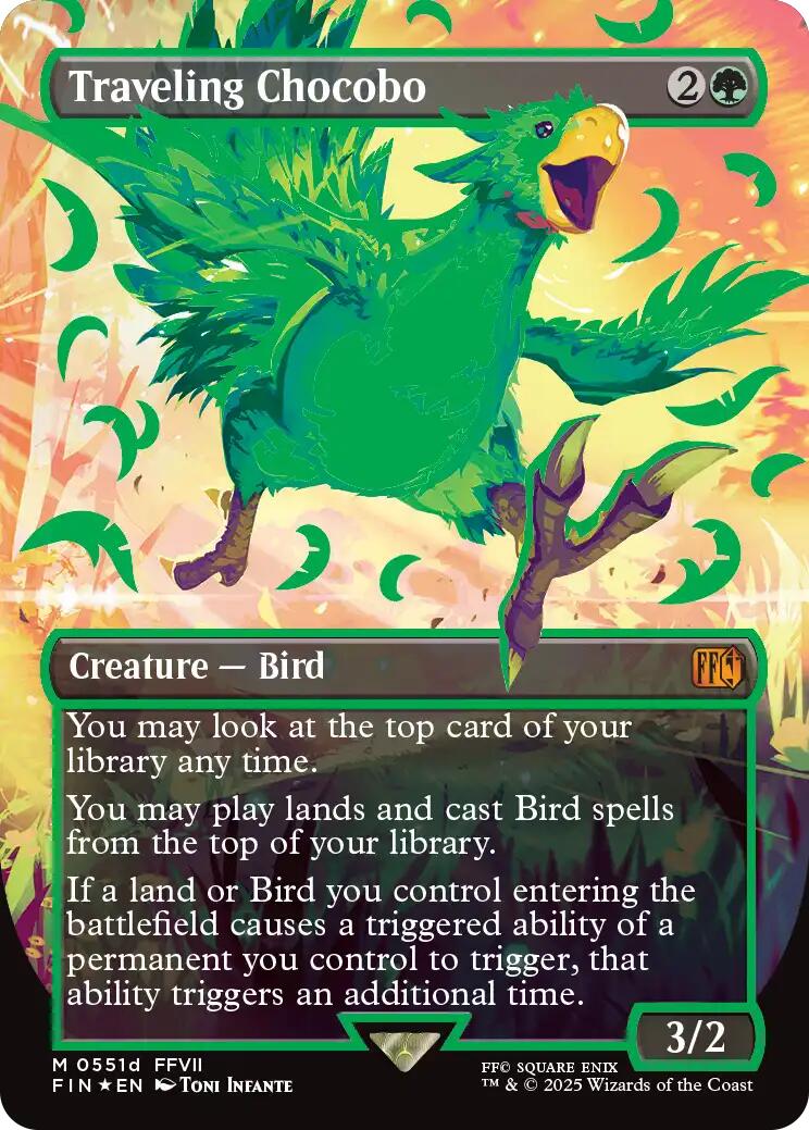 Traveling Chocobo (Borderless) (Neon Ink Green) [FINAL FANTASY] | Gear Gaming Fayetteville
