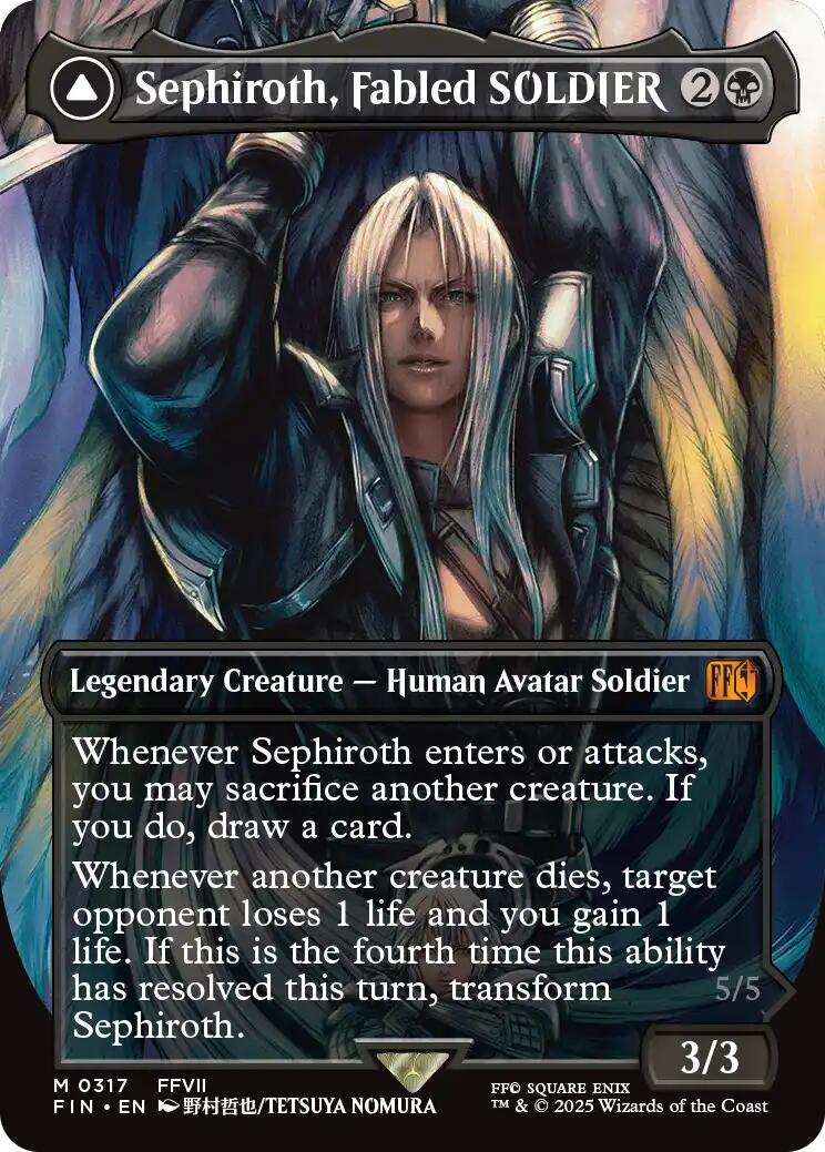 Sephiroth, Fabled SOLDIER // Sephiroth, One-Winged Angel (Borderless) (0317) [FINAL FANTASY] | Gear Gaming Fayetteville