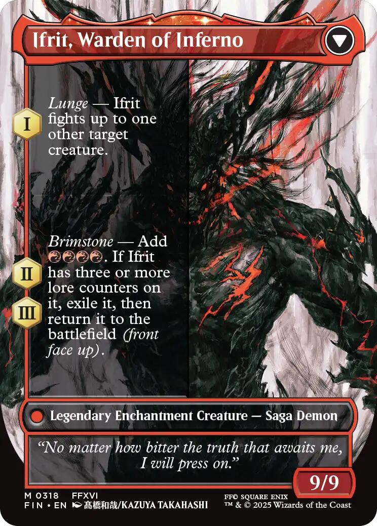 Clive, Ifrit's Dominant // Ifrit, Warden of Inferno (Borderless) (0318) [FINAL FANTASY] | Gear Gaming Fayetteville