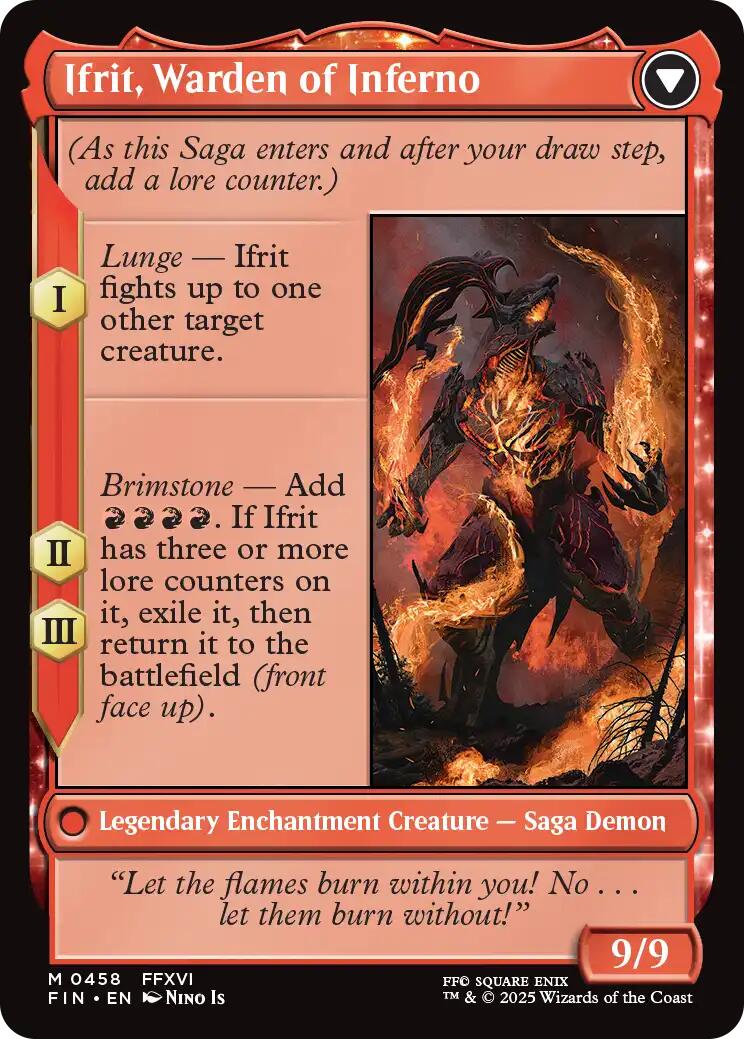 Clive, Ifrit's Dominant // Ifrit, Warden of Inferno (Extended Art) [FINAL FANTASY] | Gear Gaming Fayetteville