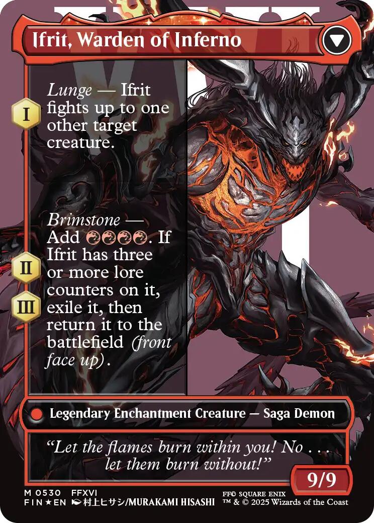 Clive, Ifrit's Dominant // Ifrit, Warden of Inferno (Borderless) (Surge Foil) [FINAL FANTASY] | Gear Gaming Fayetteville