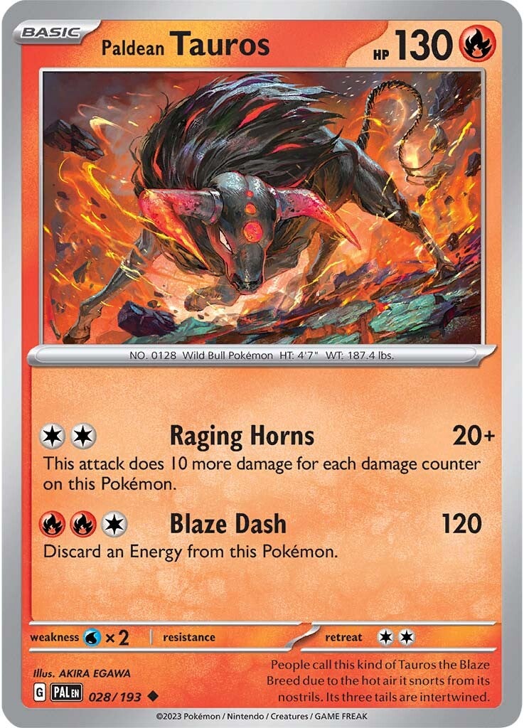 Paldean Tauros (028/193) [Scarlet & Violet: Paldea Evolved] | Gear Gaming Fayetteville