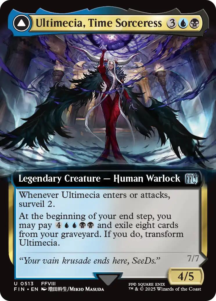 Ultimecia, Time Sorceress // Ultimecia, Omnipotent (Extended Art) [FINAL FANTASY] | Gear Gaming Fayetteville