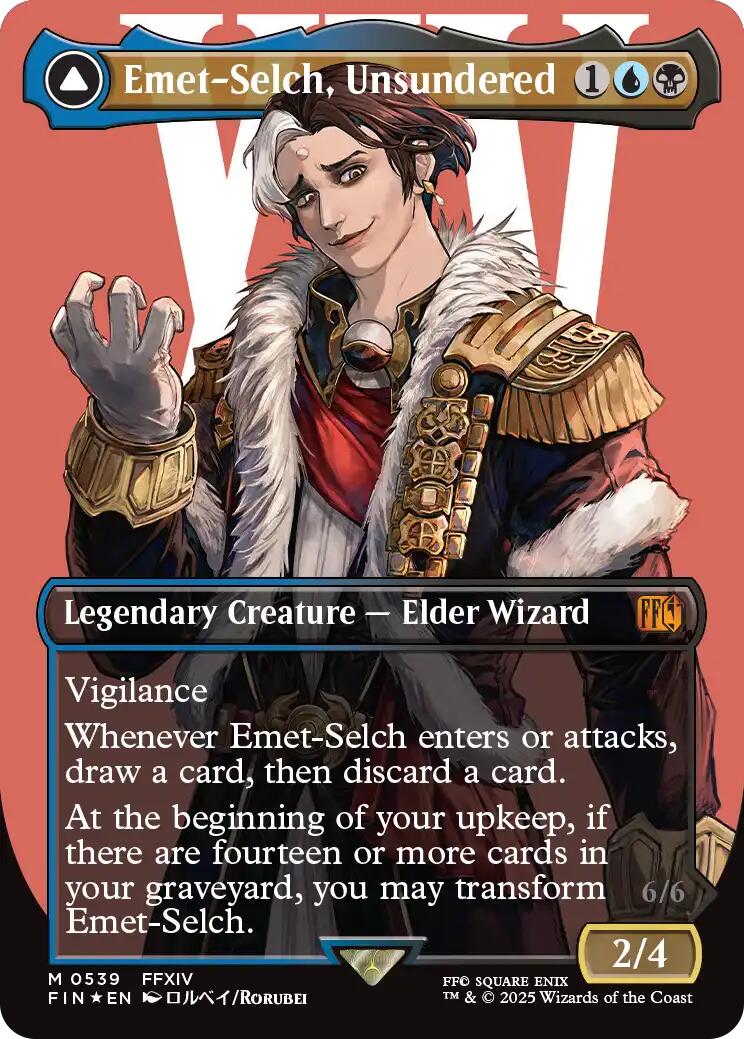 Emet-Selch, Unsundered // Hades, Sorcerer of Eld (Borderless) (Surge Foil) [FINAL FANTASY] | Gear Gaming Fayetteville