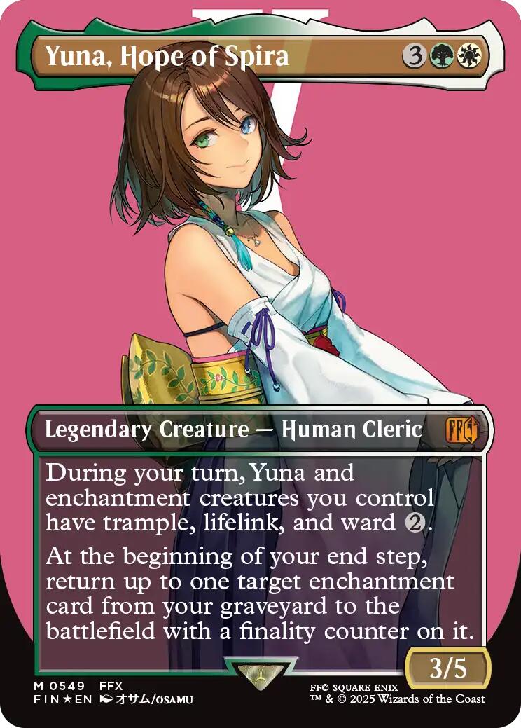 Yuna, Hope of Spira (Borderless) (Surge Foil) [FINAL FANTASY] | Gear Gaming Fayetteville
